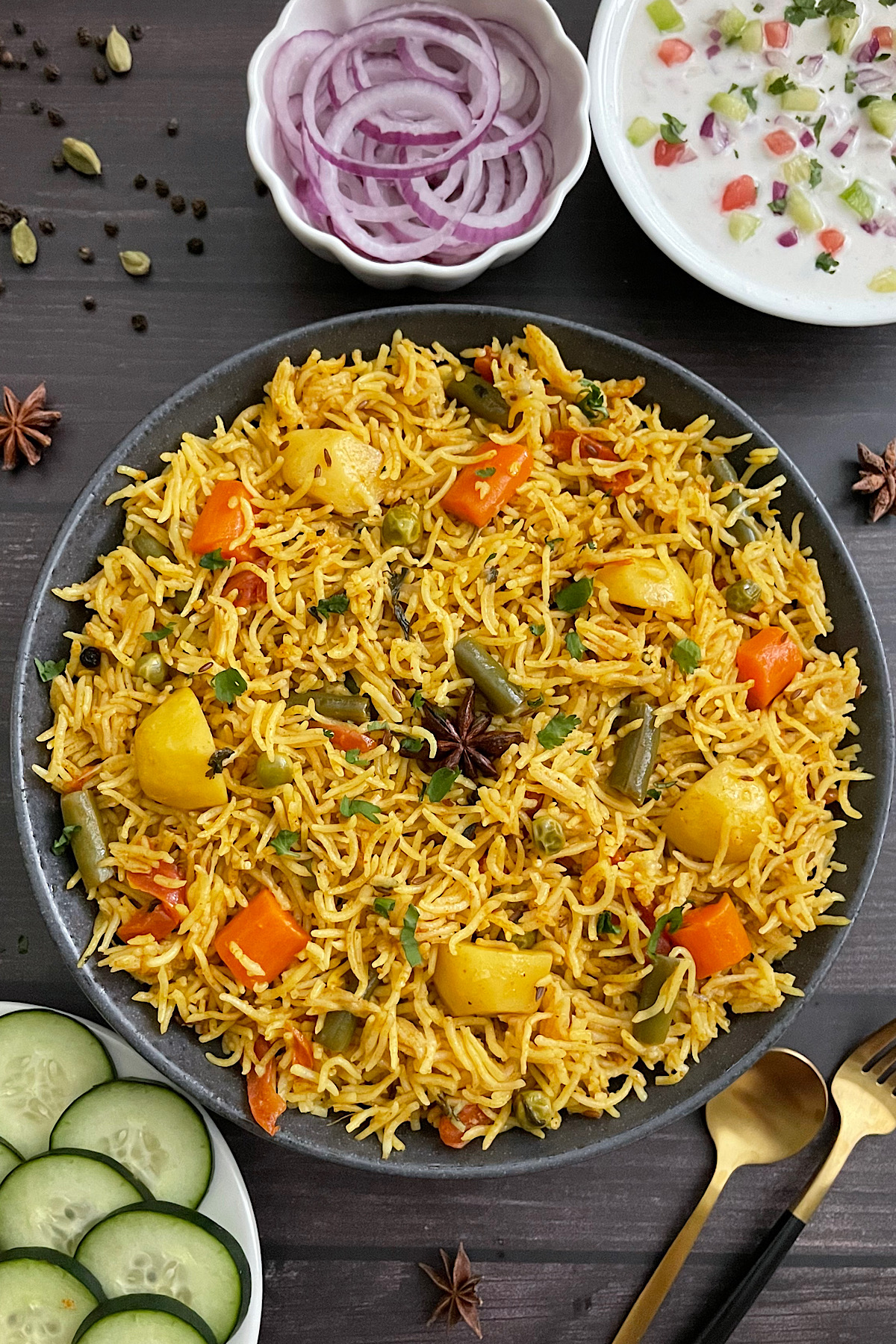 Masala veg Pulao | Veg Pulao | Pilaf | One pot meal | Rice dish | Veg biryani | Healthy meal | Quick meal | Pressure cooker pulao