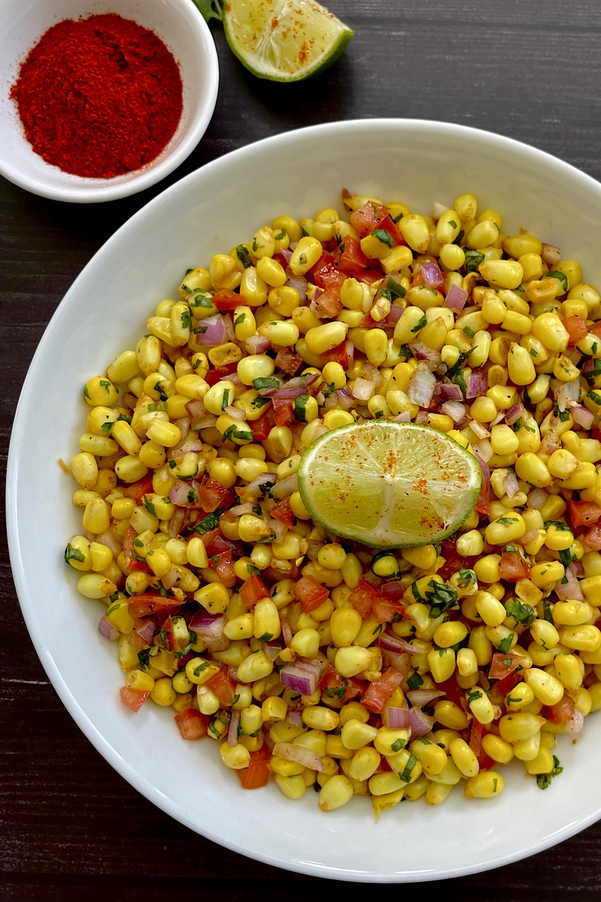 Boiled corn chaat | Corn chaat | Corn salad | How to make corn chaat | Easy corn chaat recipe | Street style corn chaat recipe | Easy appetizer recipe | Easy snack recipe